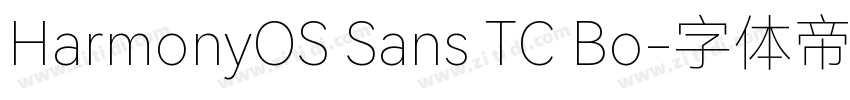 HarmonyOS Sans TC Bo字体转换